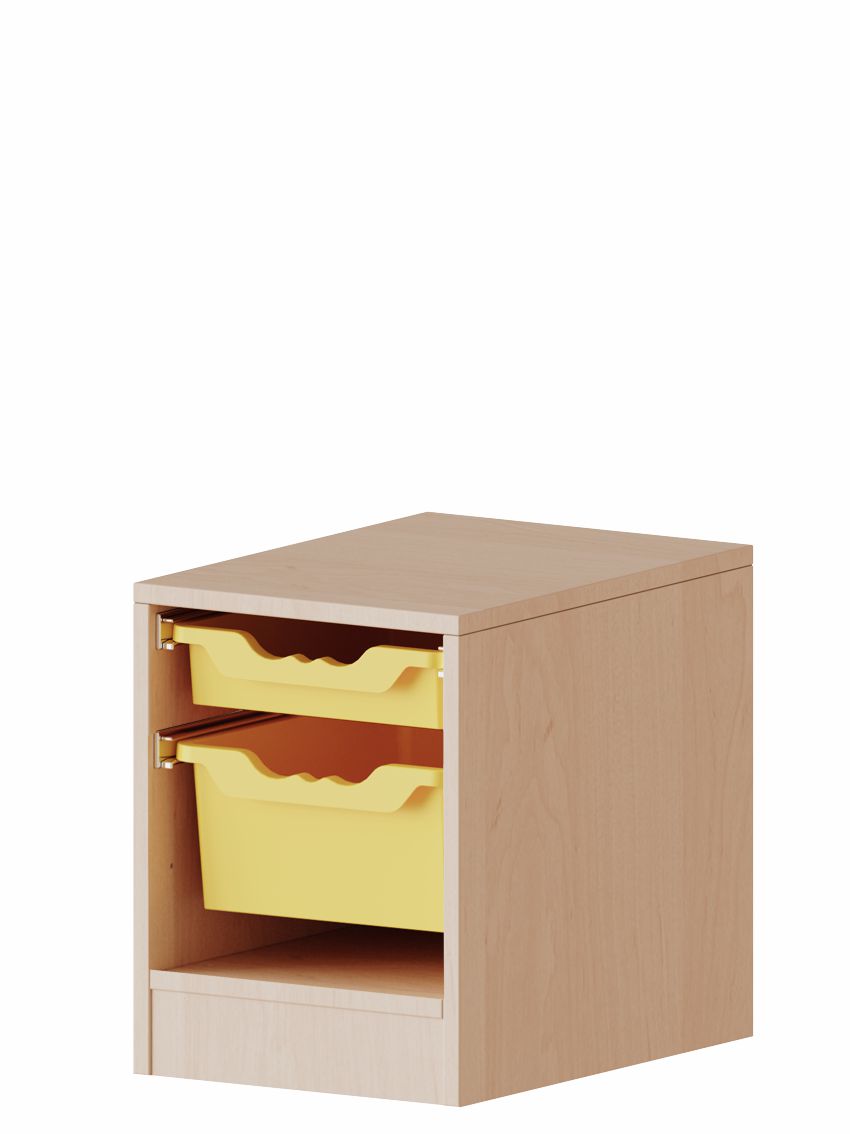 ErgoTray Regal einreihig 1 OH, 2 Boxen M/L